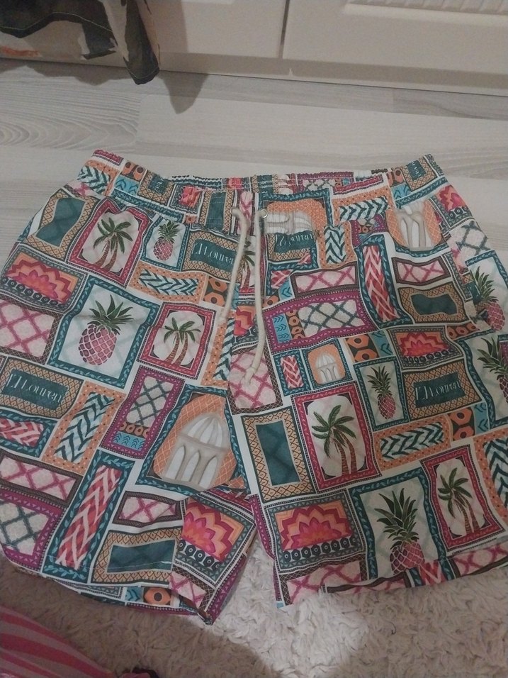 Renkli Baskılı Erkek  Deniz Şortu - Görsel 4