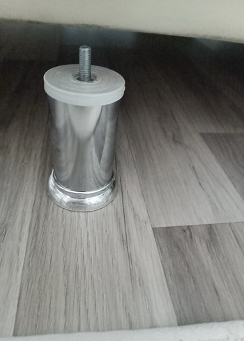 Gri Metal Ayaklı Mobilya Ayakları 4 adet - Görsel 4