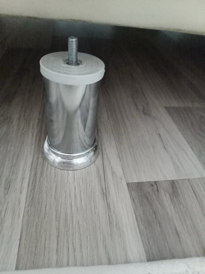 Gri Metal Ayaklı Mobilya Ayakları 4 adet - Görsel 4