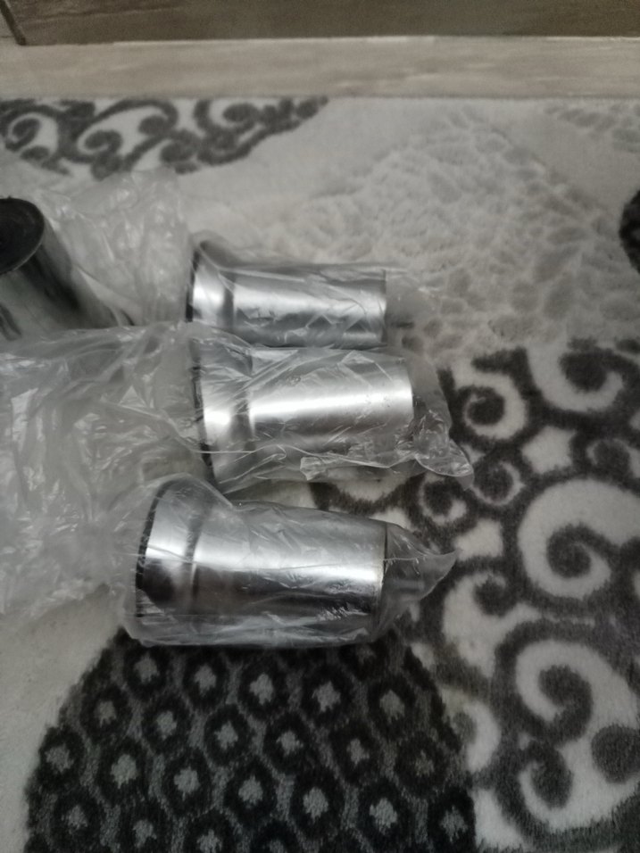 Gri Metal Ayaklı Mobilya Ayakları 4 adet - Görsel 3