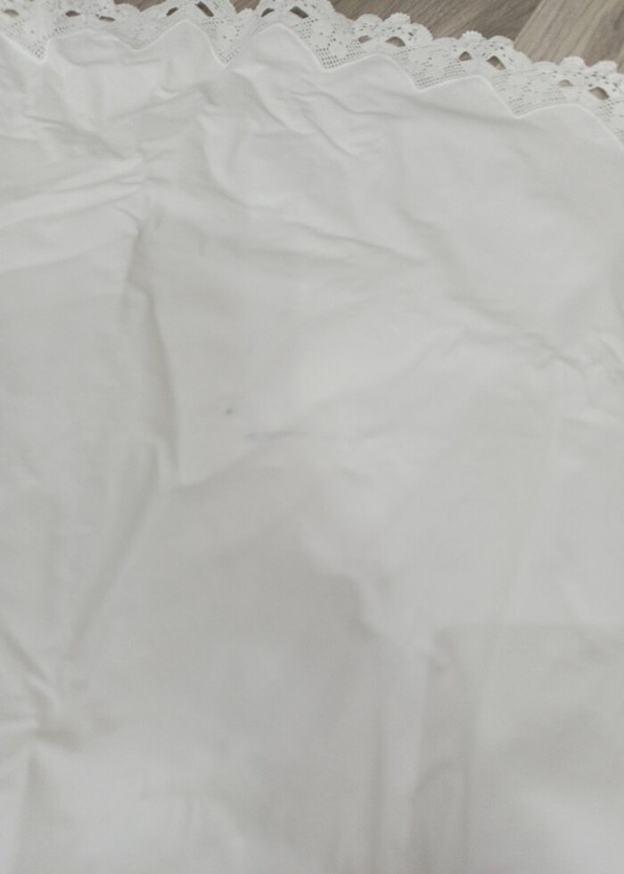 Dantelli yuvarlak masa örtüsü ve 6 peçete  - Görsel 5