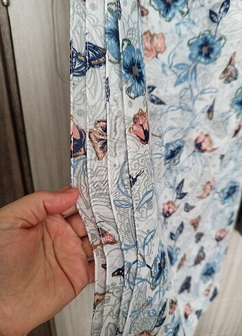 Kelebek desenli şal  - Görsel 3