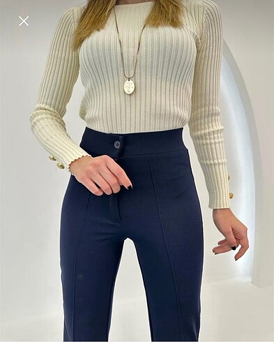 Lacivert pantolon - Görsel 2