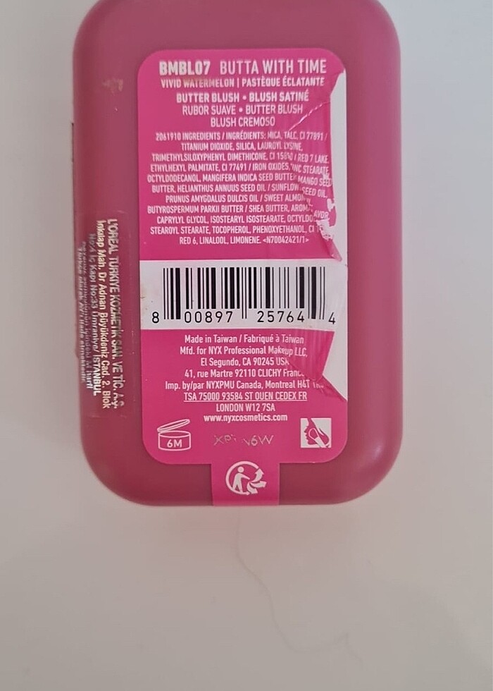 Nyx Buttermelt Blush 07 - Görsel 3