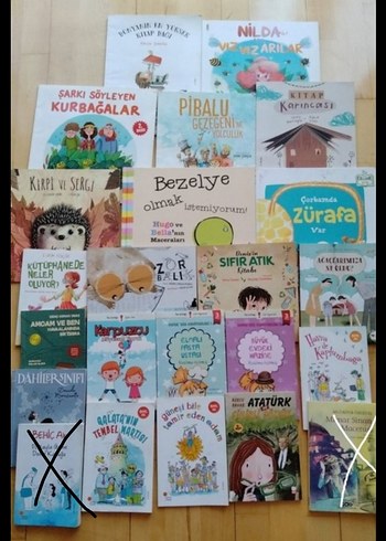 Çocuklar için çeşitli kitaplar seti