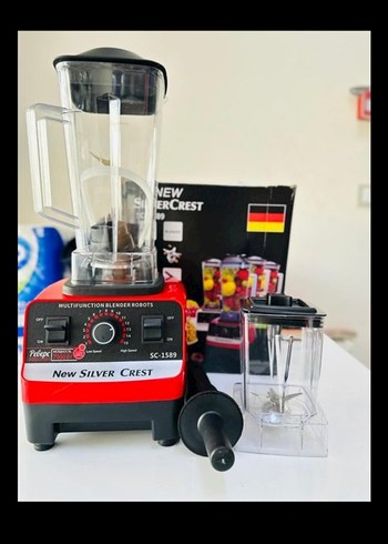 New Silver Crest Kırmızı Blender ve Doğrayıcı