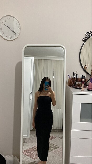 Siyah BERSHKA elbise