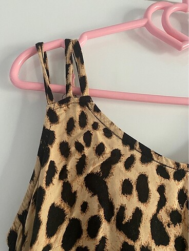Batik Leopar tulum elbise
