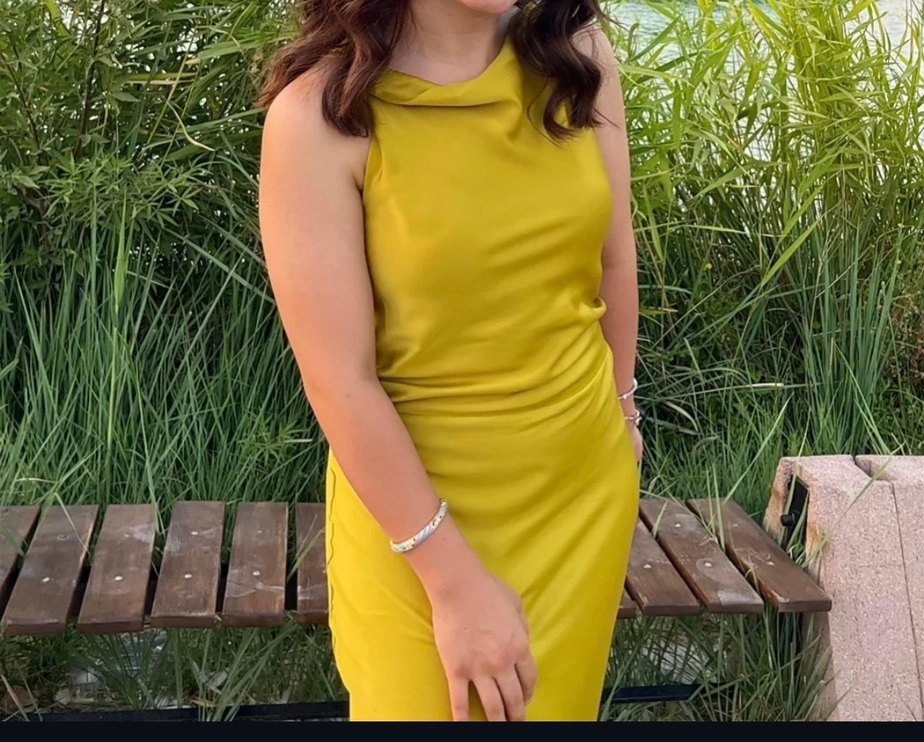 Saten elbise - Görsel 2