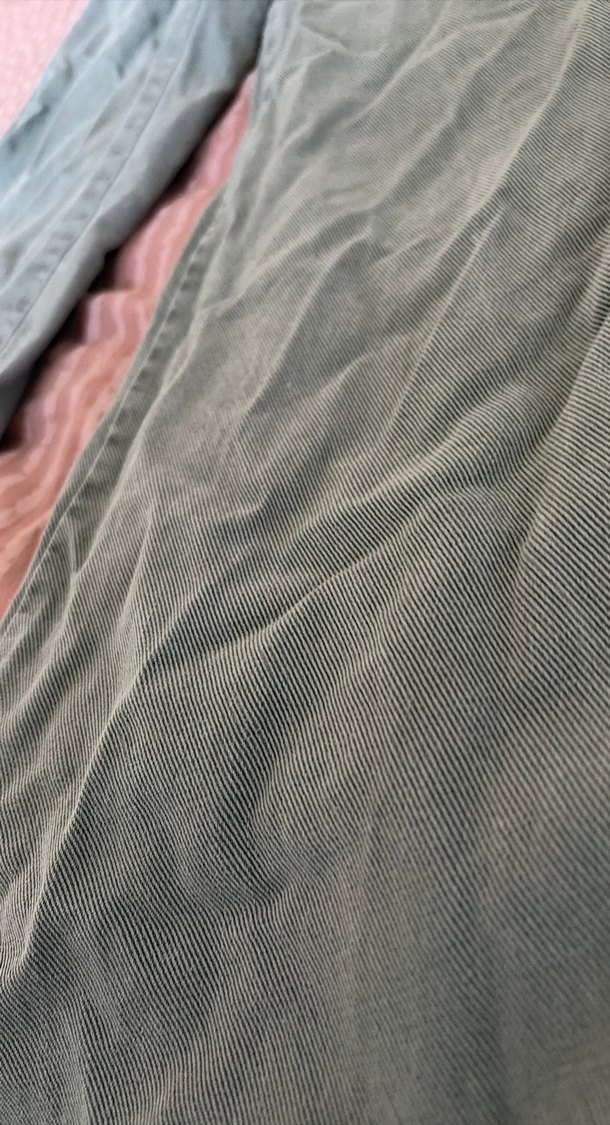 Bej Kadın Keten Bol Kesim Pantolon - Görsel 2