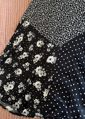 Bohem Desenli Uzun Siyah Etek - Görsel 2
