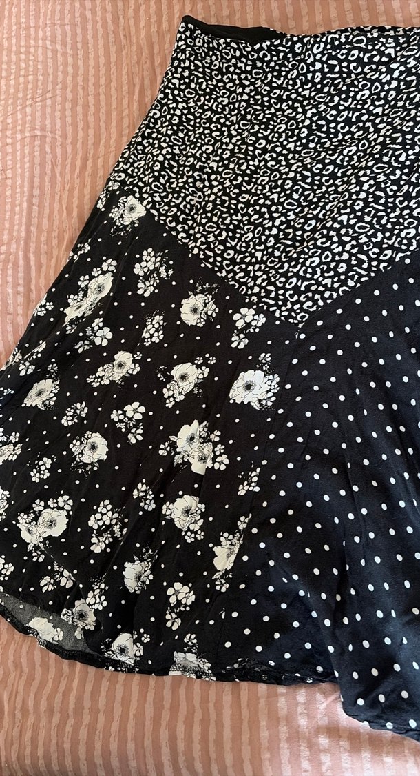 Bohem Desenli Uzun Siyah Etek - Görsel 2