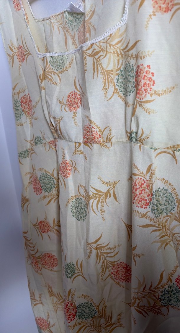 Pastel Desenli Uzun özel dikim elbise - Görsel 2