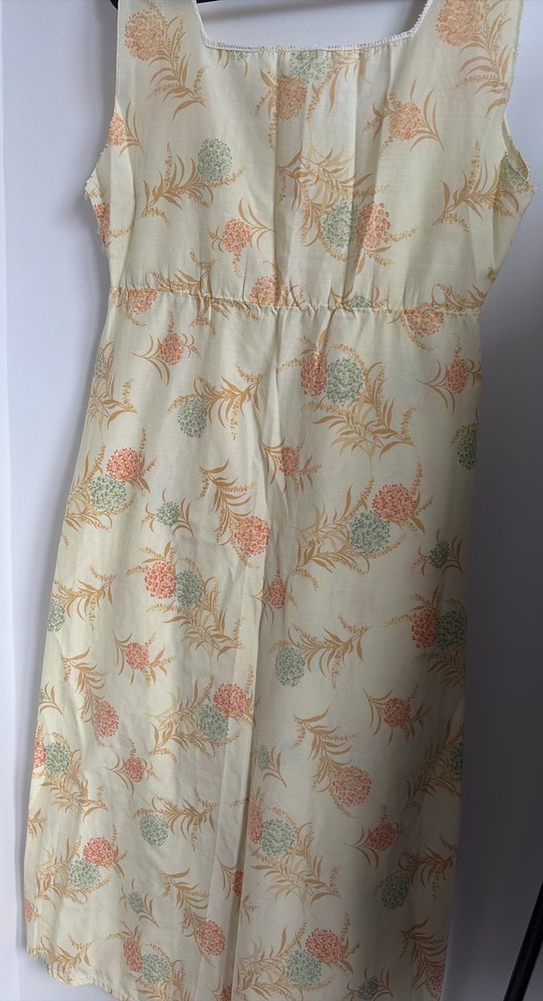 Pastel Desenli Uzun özel dikim elbise - Görsel 3