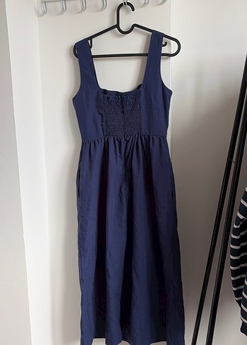 Lacivert de cepli elbise - Görsel 2