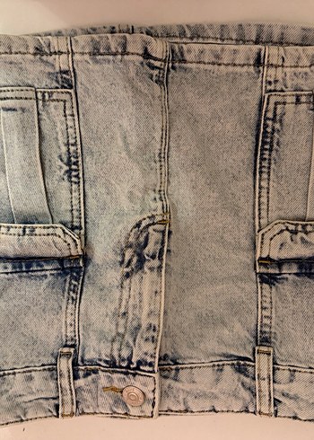 LC Waikiki Acik Mavi Yikamali Denim Sort
