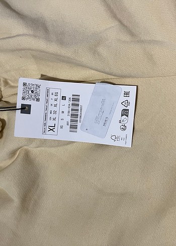 Zara Kadın Sarı Pamuklu Bol Kesim Eşofman takımı - Görsel 6