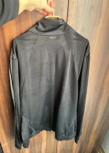 Siyah Fermuarlı Yüksek Yaka Spor Ceket - Görsel 2