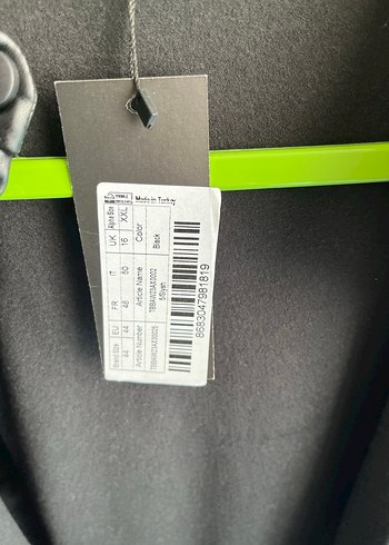 Siyah Düğmeli Deri Kadın Ceket - Görsel 4