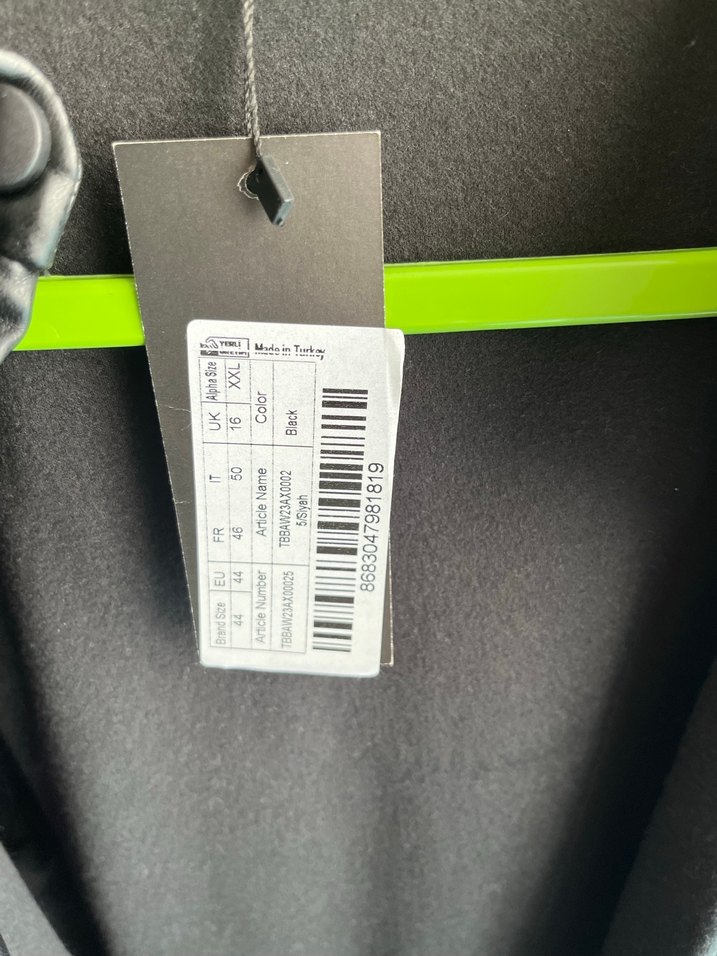 Siyah Düğmeli Deri Kadın Ceket - Görsel 4