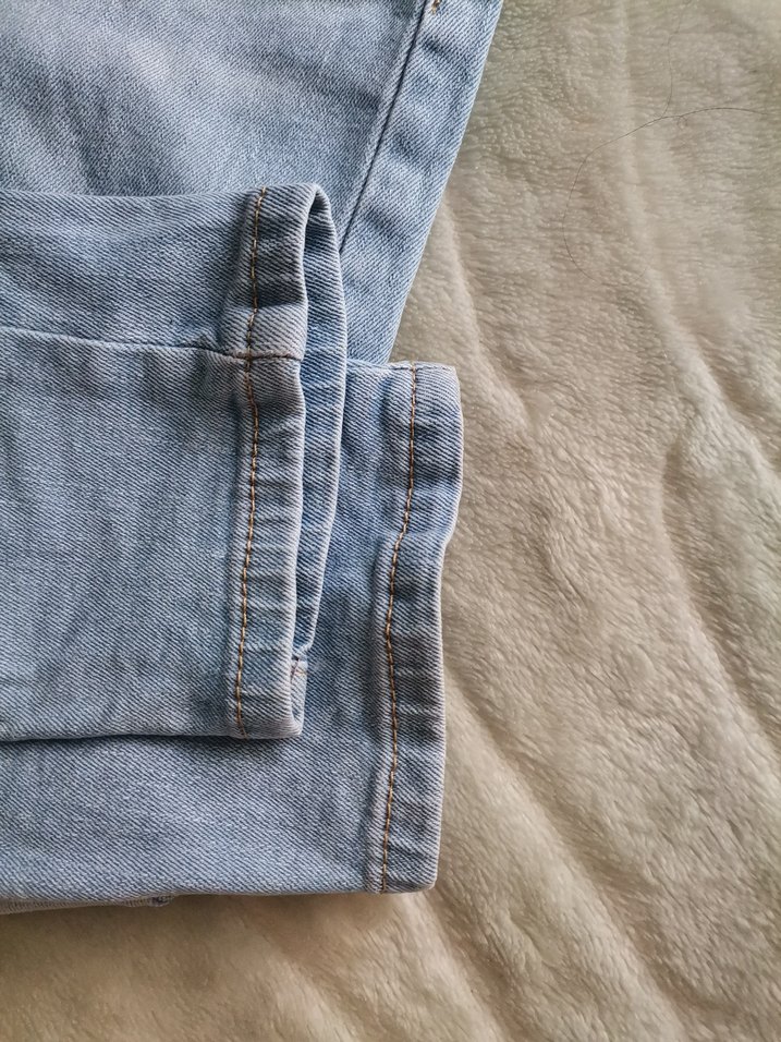 Erkek Çocuk Mavi Bol Kesim Denim Pantolon - Görsel 2