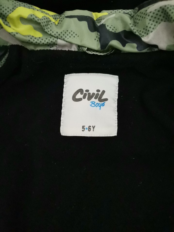 Erkek Çocuk Kamuflaj Desenli mont - Görsel 5