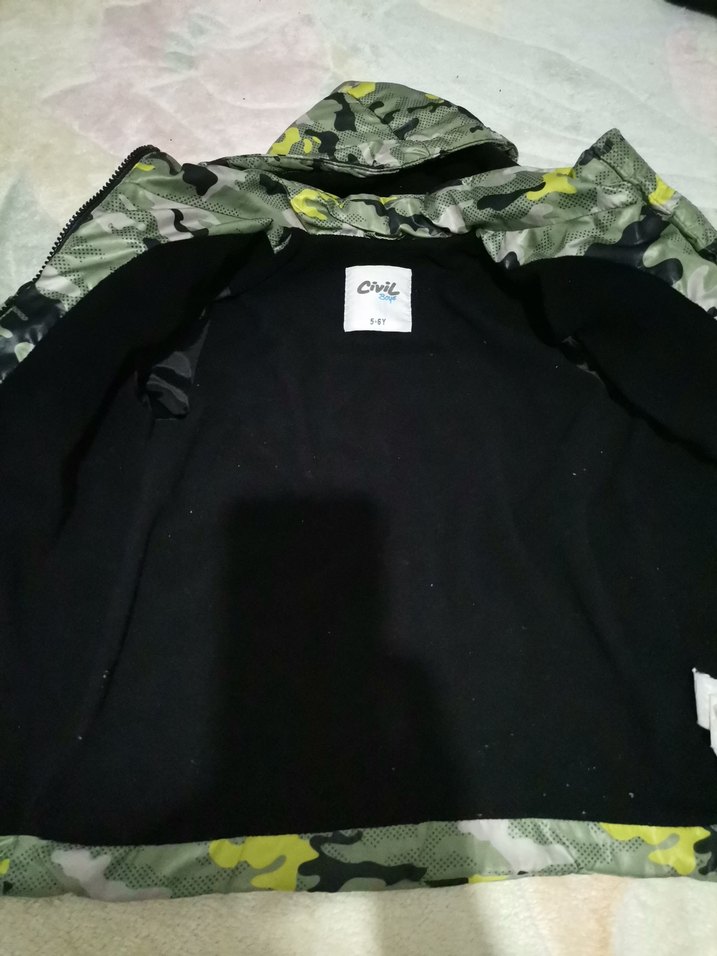 Erkek Çocuk Kamuflaj Desenli mont - Görsel 4