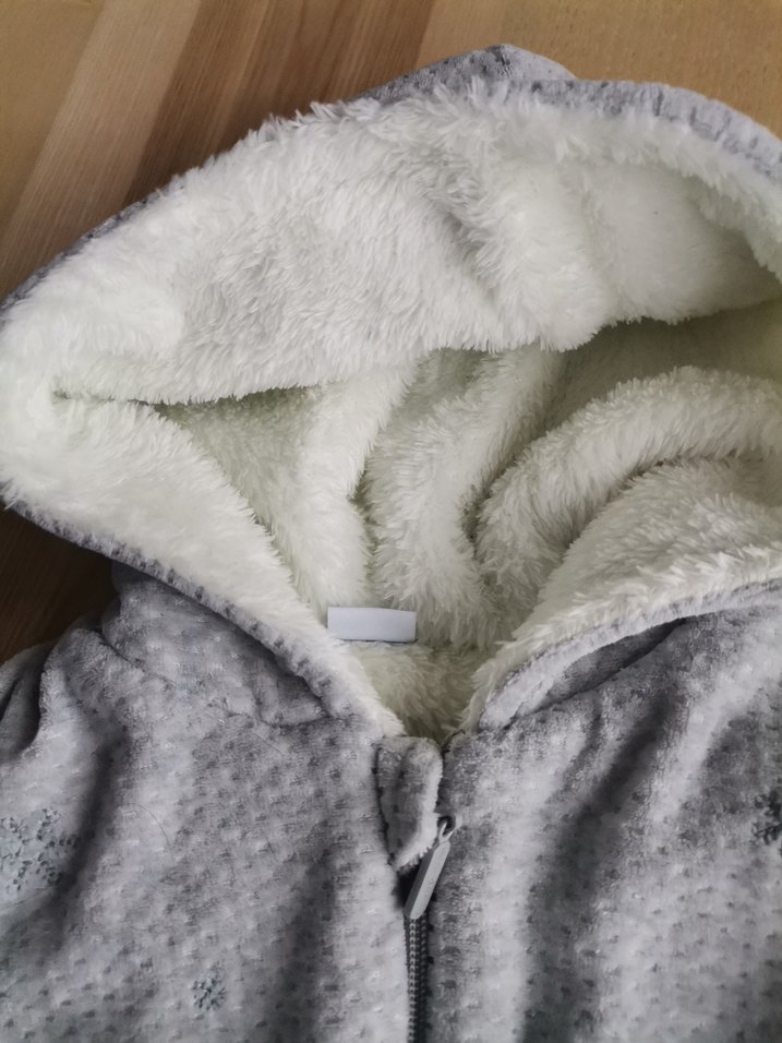 Kapüşonlu Gri Erkek Çocuk Mont - Görsel 2