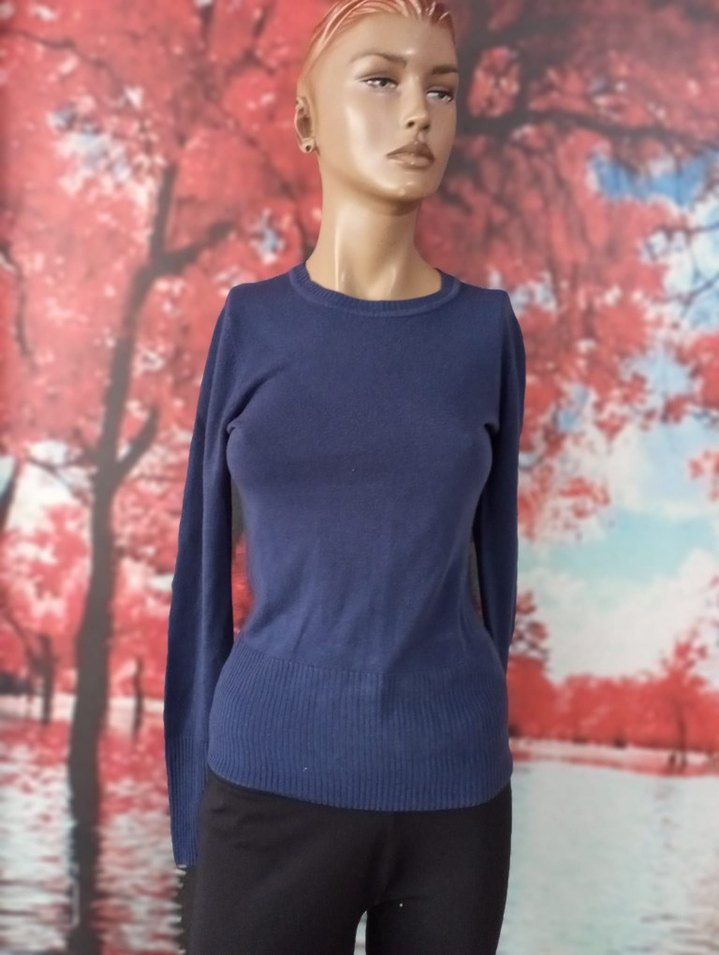 Mavi Kadın Triko Bisiklet Yaka Kazak - Görsel 3