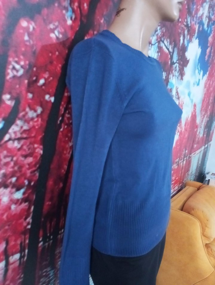 Mavi Kadın Triko Bisiklet Yaka Kazak - Görsel 2