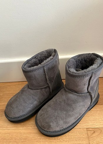 Gri Süet Kürklü çocuk Bot - Görsel 2