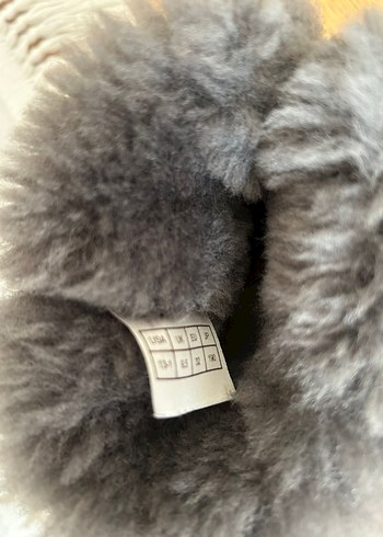 Gri Süet Kürklü çocuk Bot - Görsel 5