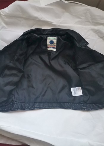 Erkek Çocuk Siyah Deri Biker Ceket - Görsel 5