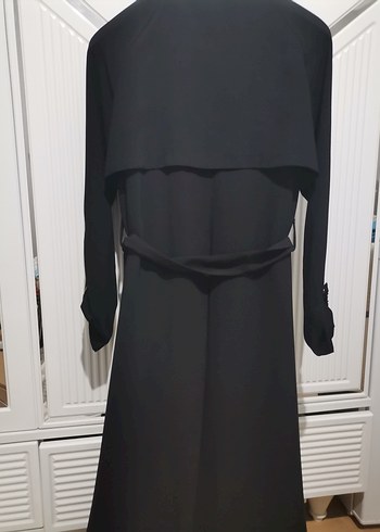 Uzun Siyah Kemerli Kadın ferace - Görsel 6