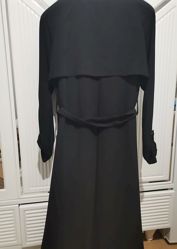 Uzun Siyah Kemerli Kadın ferace - Görsel 7