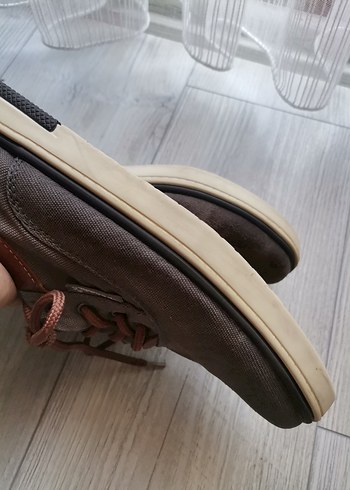 Beden kahverengi Renk Erkek Gri Kahverengi Bağcıklı Günlük Ayakkabı