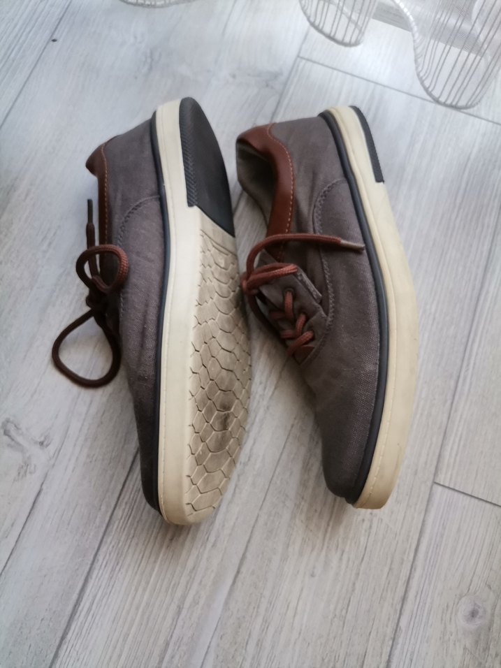 Erkek Gri Kahverengi Bağcıklı Günlük Ayakkabı - Görsel 2