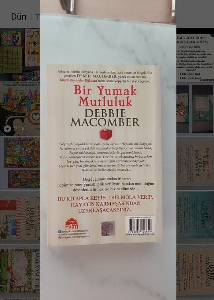 #debbiemacomber#biryumakmutluluk#küçükmucizelerdükkanı#bahçemdey - Görsel 2