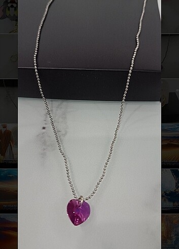 Koton #kristaltaş#kalpli#kolye#pembe#yeni#sıfır#kadın#takı