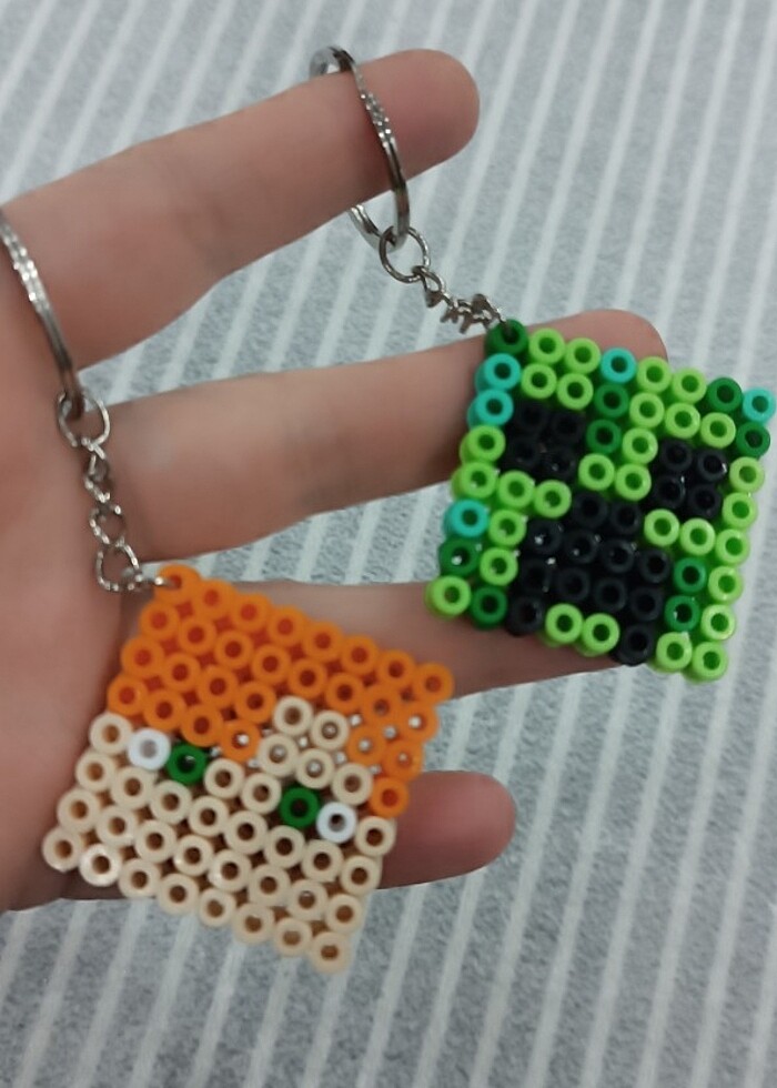 #hamaboncuk#minecraft#anahtarlık#broş#yakasüsü#çantasüsü - Görsel 5