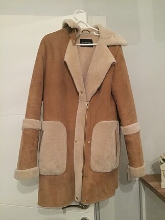 s Beden camel Renk Stradivarius süet biker ceket