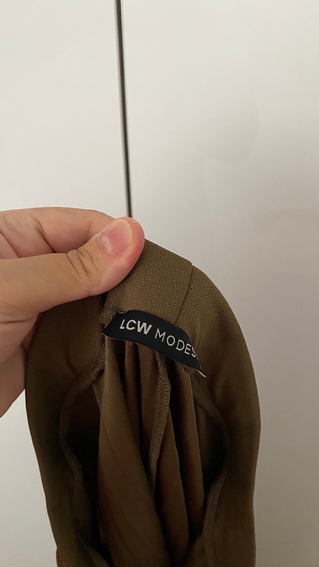 Bej Pilili Uzun Kadın Etek - Görsel 3