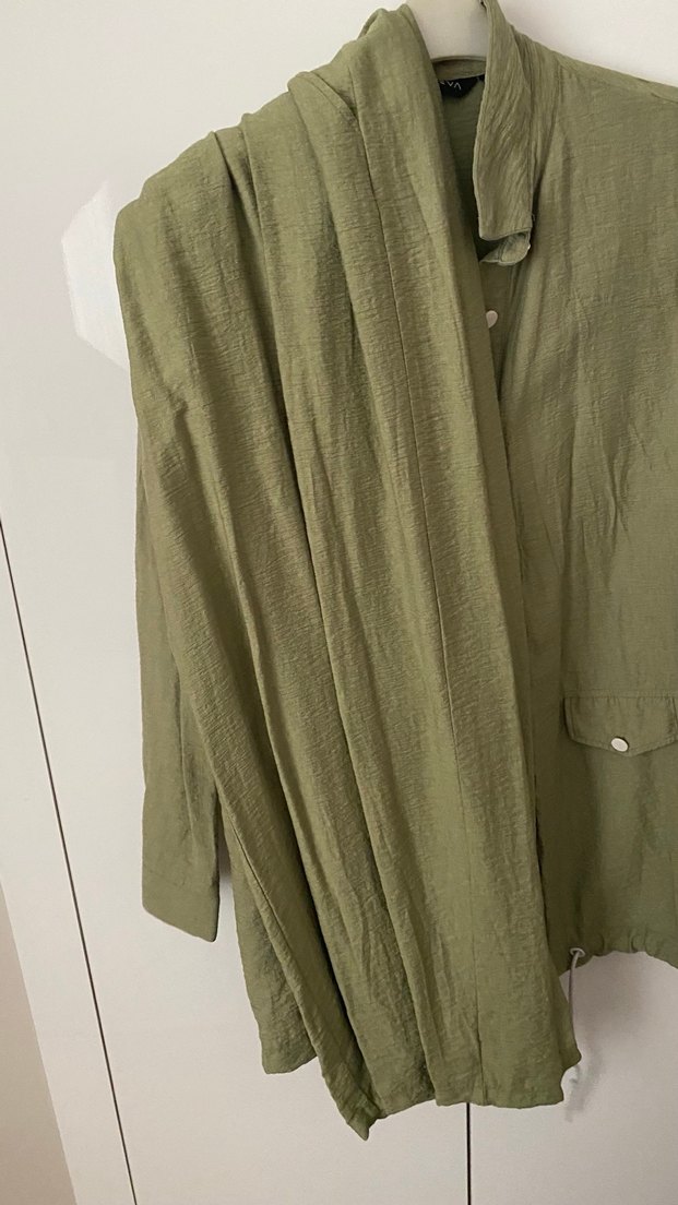 PurevaDüğmeli Keten Ceket - Görsel 2