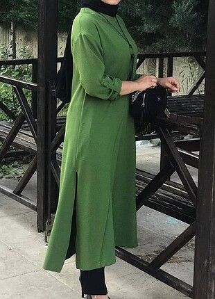 Yeşil uzun tunik 