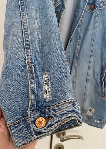 LCW Kadın Düğmeli Mavi Denim Ceket - Görsel 3