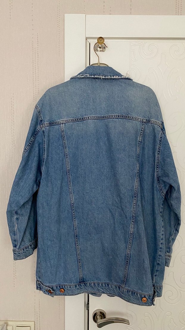 LCW Kadın Düğmeli Mavi Denim Ceket - Görsel 5