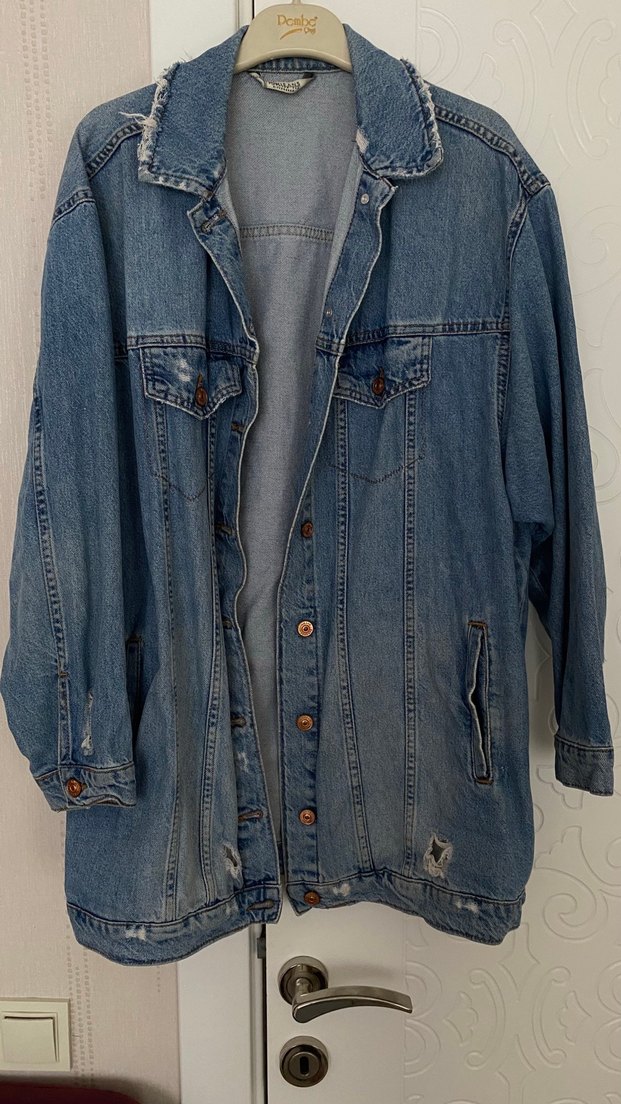 LCW Kadın Düğmeli Mavi Denim Ceket - Görsel 2