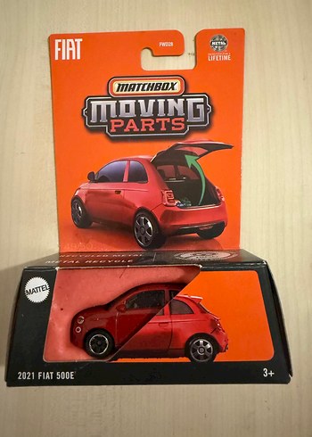 Matchbox Kırmızı Fiat 500E Oyuncak Araba