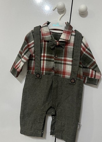 Uzun Kollu erkek bebek Tulum 3-6 ay