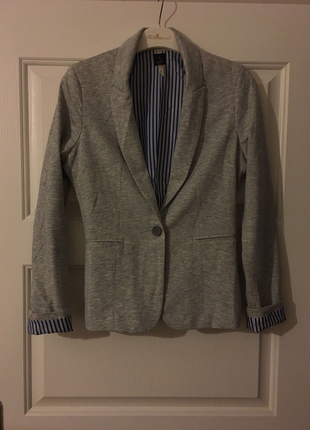 Bershka gri blazer 